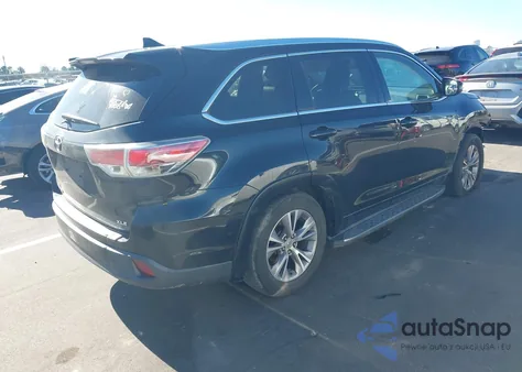 2015 Toyota Highlander Xle V6 from USA, damaged, VIN 5TDKKRFH9FS097144